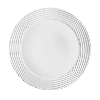 L'Objet Corde White Wide Charger Plate