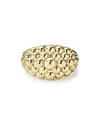 Caviar Gold Collection 18K Gold Domed Ring
