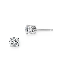 Diamond Stud Earrings 14K White Gold, 0.25 tcw - 1.0