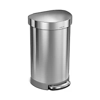 45 Liter Semi-Round Liner Rim Kitchen Trash Can