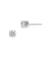Diamond Stud Earrings 14K White Gold, 0.25 tcw - 1.0