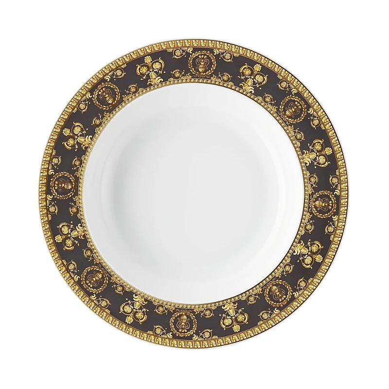 Versace By Rosenthal I Love Baroque Nero Rim Soup