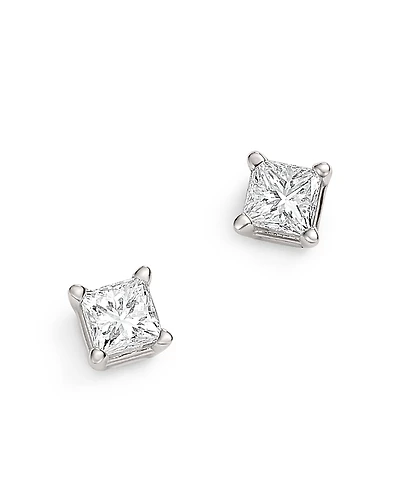 Bloomingdale's Fine Collection Diamond Princess-Cut Studs