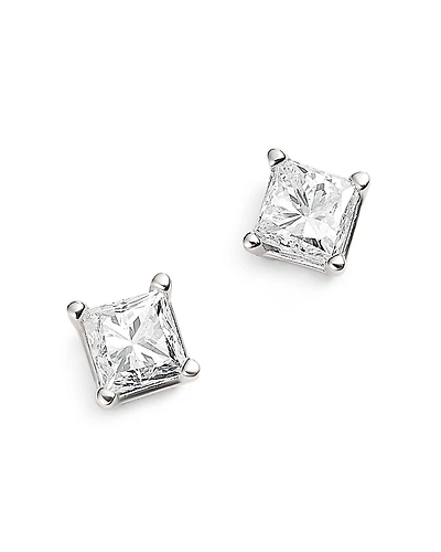 Bloomingdale's Fine Collection Diamond Princess-Cut Studs