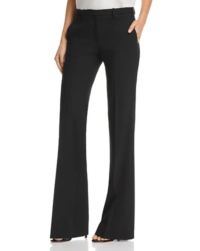 Demitria Wool-Blend Flared Pants