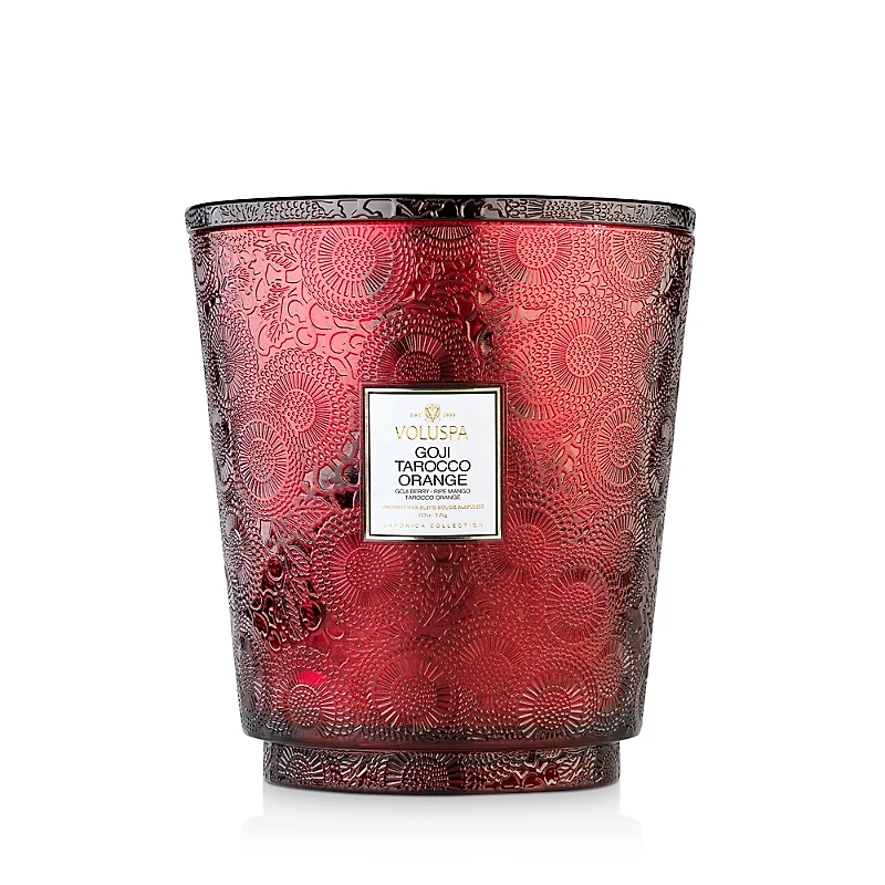 Voluspa Goji Tarocco Orange 5 Wick Hearth Candle, 123 oz.