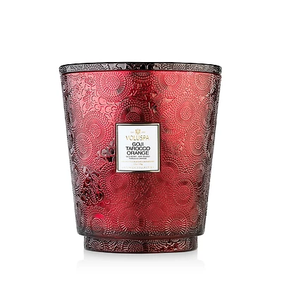 Voluspa Goji Tarocco Orange 5 Wick Hearth Candle, 123 oz.
