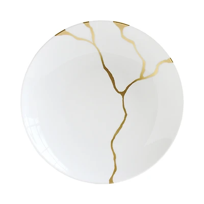 Bernardaud Kintsugi-Sarkis 24K Gold Deep Round Dish
