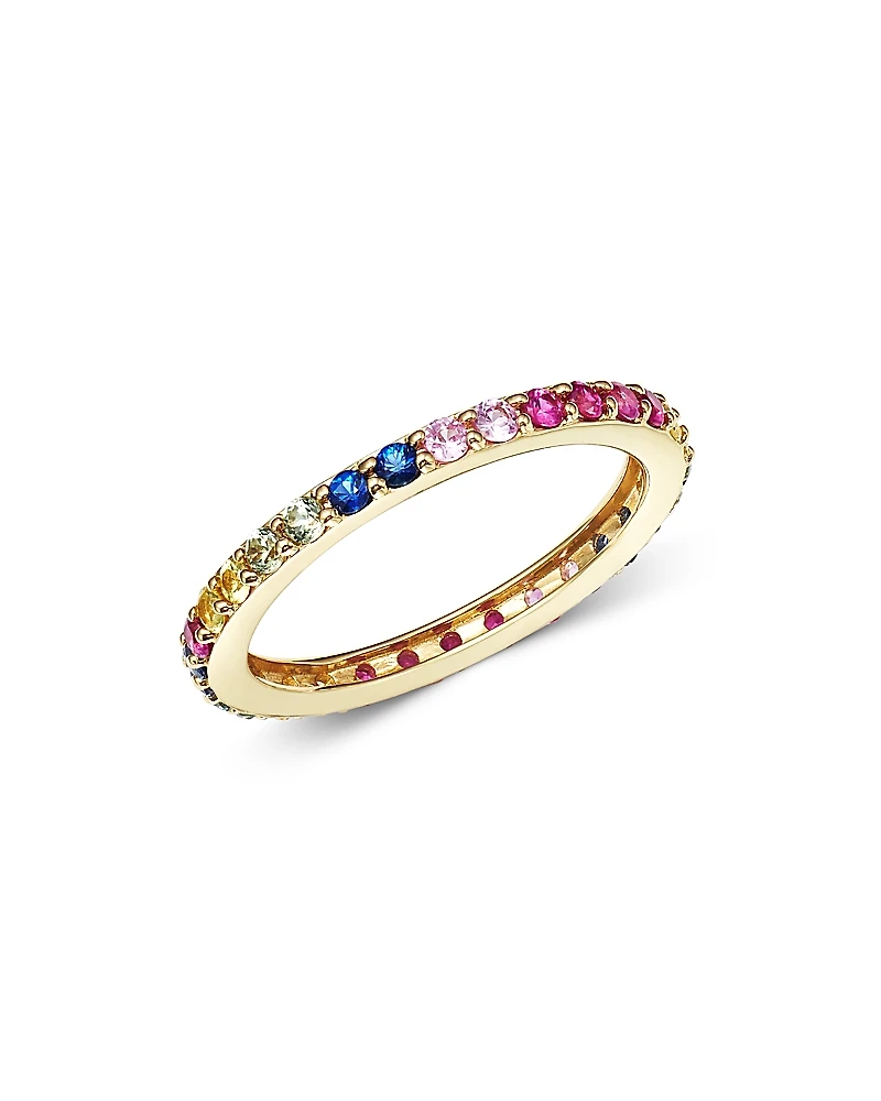 Bloomingdale's Fine Collection Rainbow Sapphire Band