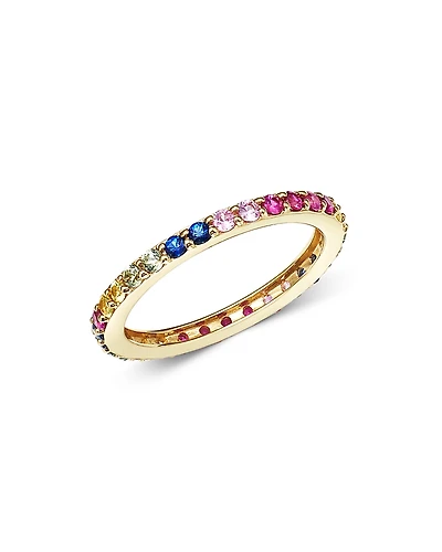 Bloomingdale's Fine Collection Rainbow Sapphire Band