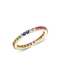 Bloomingdale's Fine Collection Rainbow Sapphire Band
