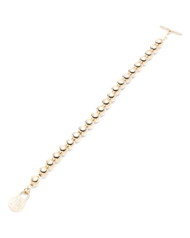 Beaded Padlock Toggle Bracelet