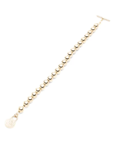 Beaded Padlock Toggle Bracelet