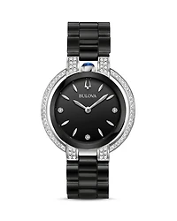 Rubaiyat Black Dial Watch, 35mm