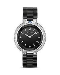 Bulova Rubaiyat Black Dial Watch, 35mm
