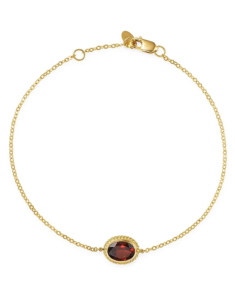 Bloomingdale's Fine Collection Garnet Oval Bracelet