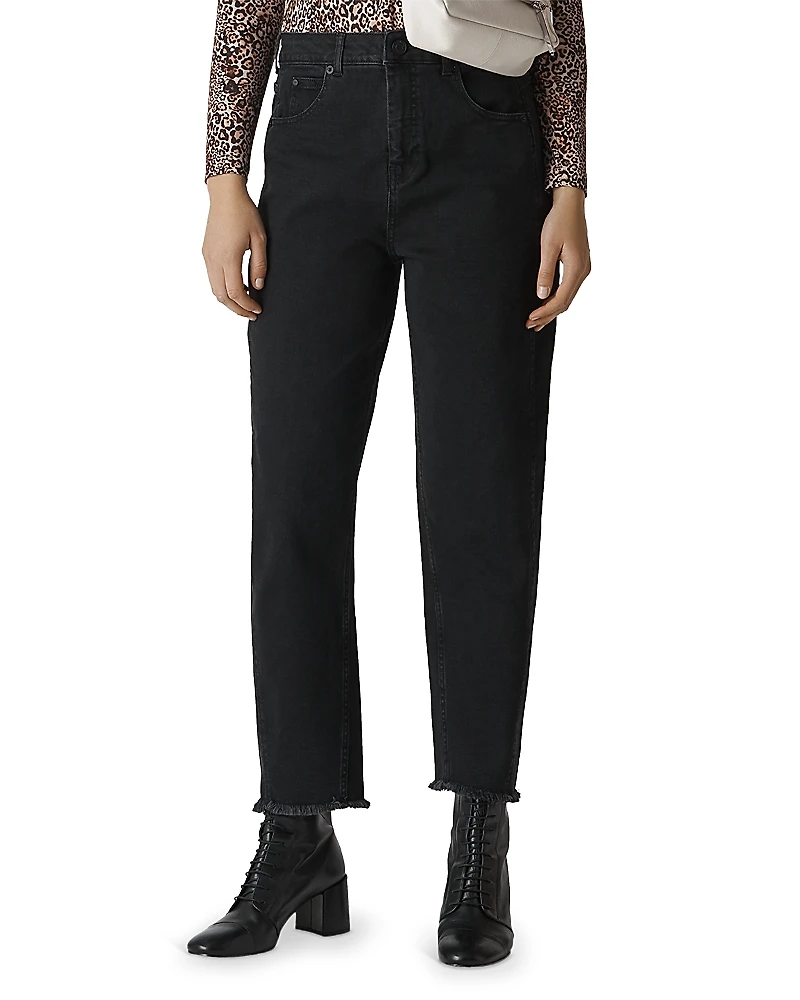 Whistles High Rise Barrel Leg Jeans