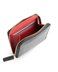 Leather Zip-Around Card Case