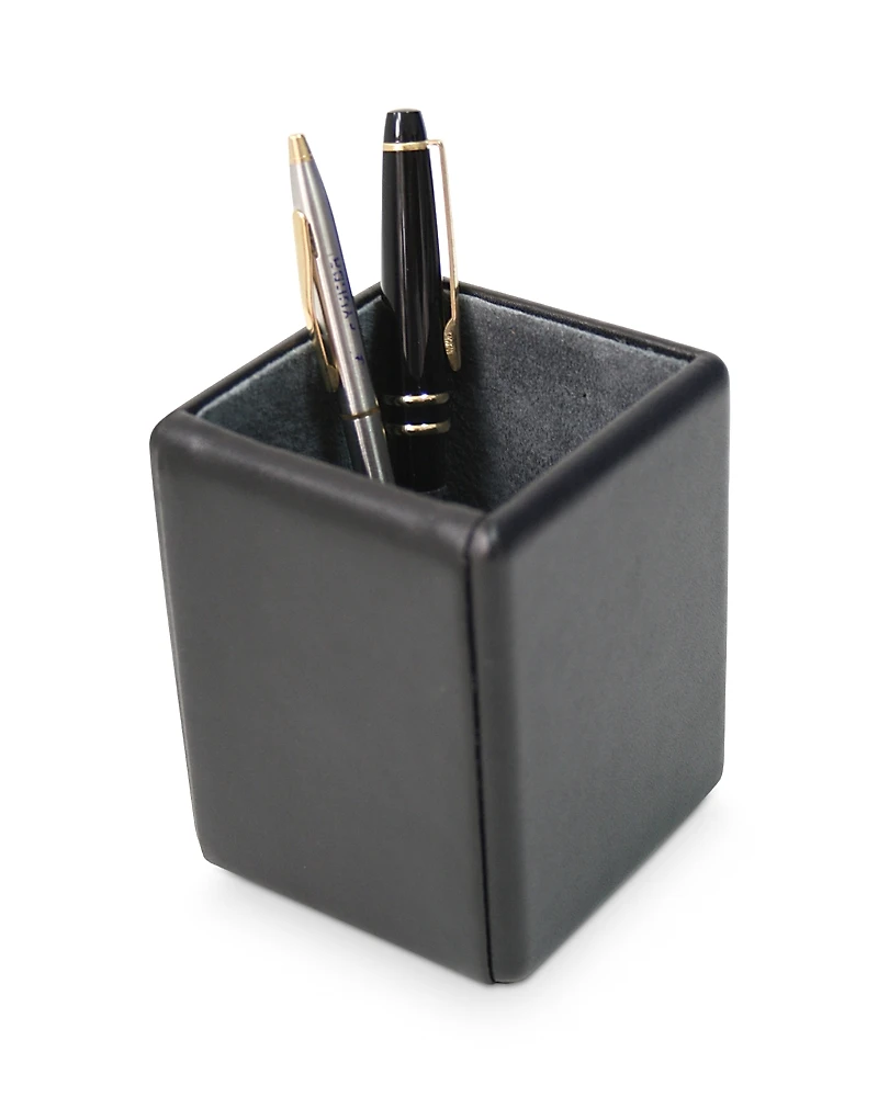 Royce New York Leather Pen & Pencil Holder