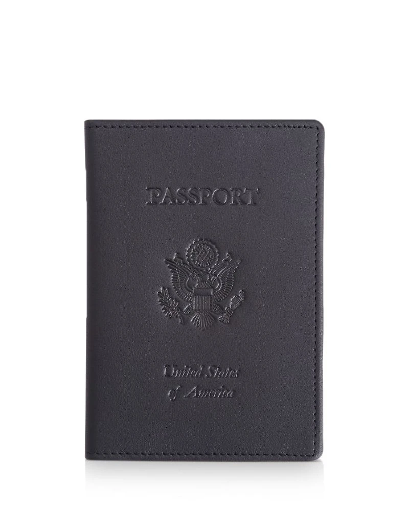 Leather RFID-Blocking U.S. Passport Case