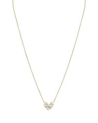 Valentine's Day Cluster Heart Necklace, 16"