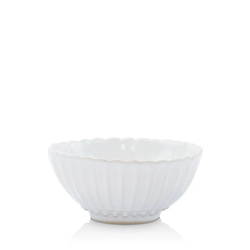 Vietri Incanto Stone White Stripe Small Bowl