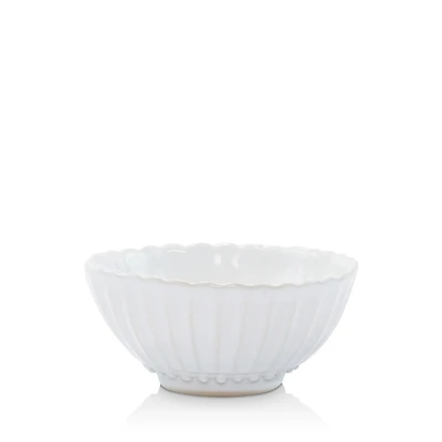 Vietri Incanto Stone White Stripe Small Bowl