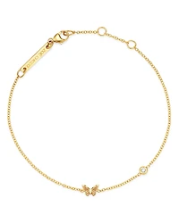 Zoe Chicco 14K Yellow Gold Itty Bitty Butterfly & Diamond Bracelet
