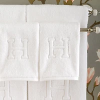Auberge Monogrammed Letter Towel Collection