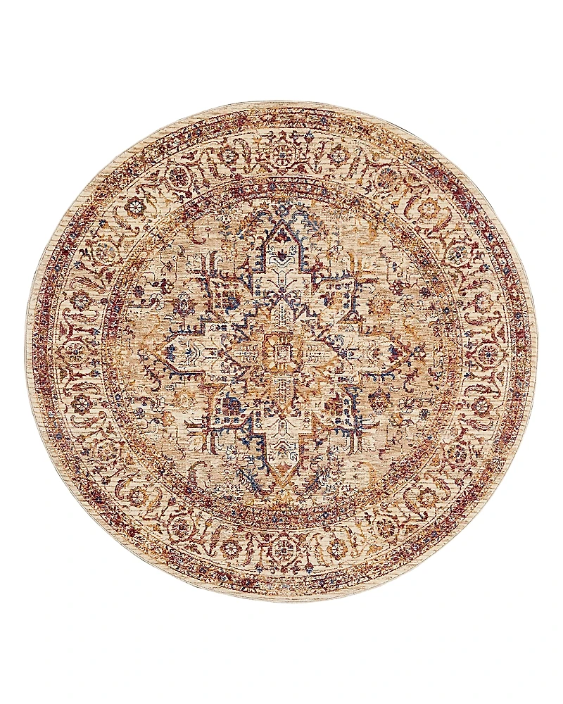Mink Home Taza Heriz Round Rug