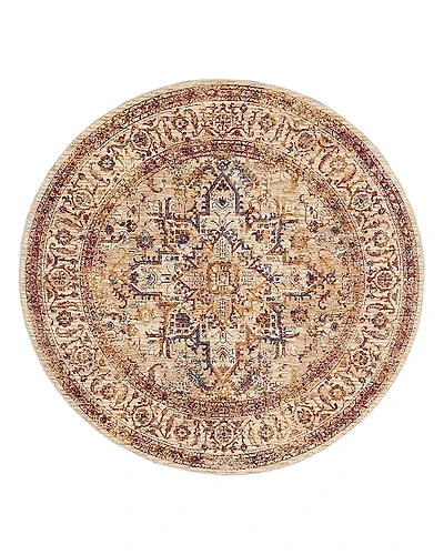Mink Home Taza Heriz Round Rug