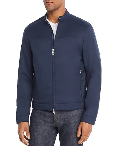 Michael Kors Zip-Front Racer Jacket