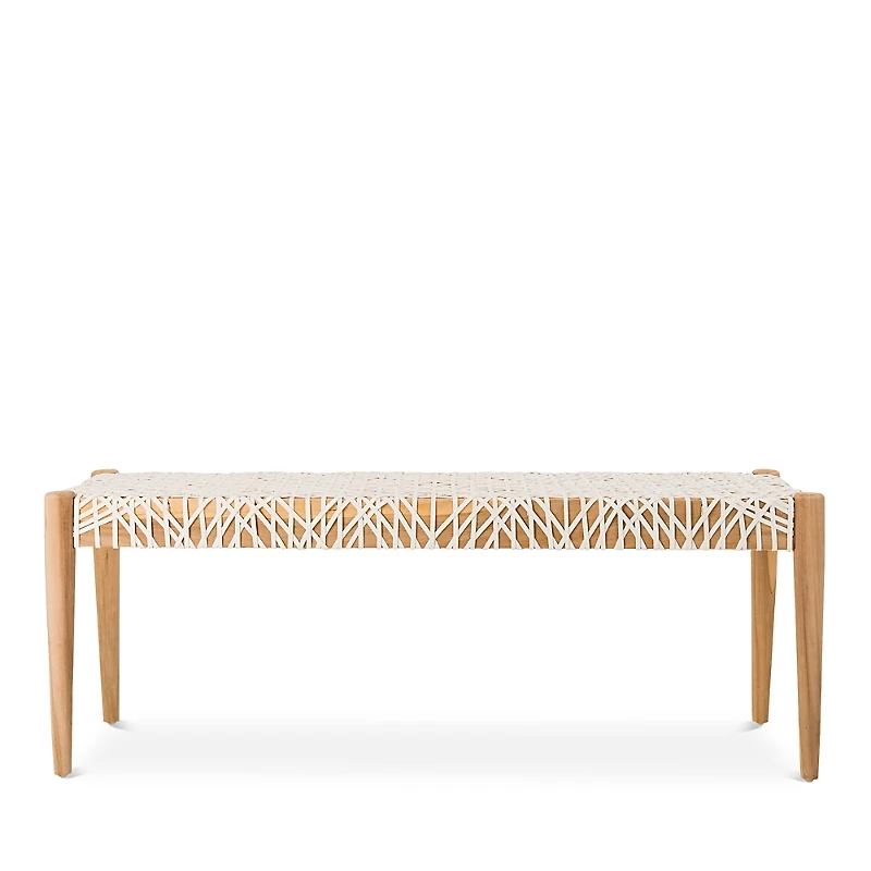 Safavieh Bandelier Leather Weave Bench