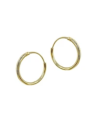 Hoop Earrings 18K Gold-Plated Sterling Silver or - Exclusive