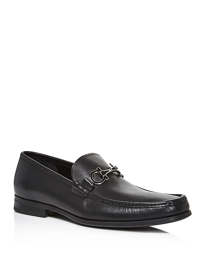 Ferragamo Men's Chris Reversible Bit Leather Loafers