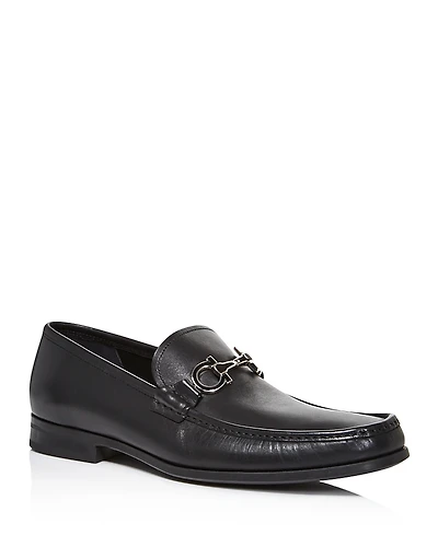 Ferragamo Men's Chris Reversible Bit Leather Loafers