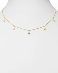 Opal Droplet Necklace in 14K Yellow Gold, 18"