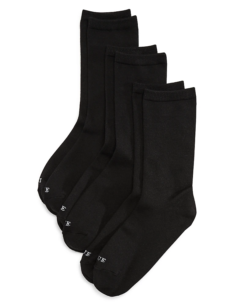 Hue Super Soft Crew Socks, Set of 3