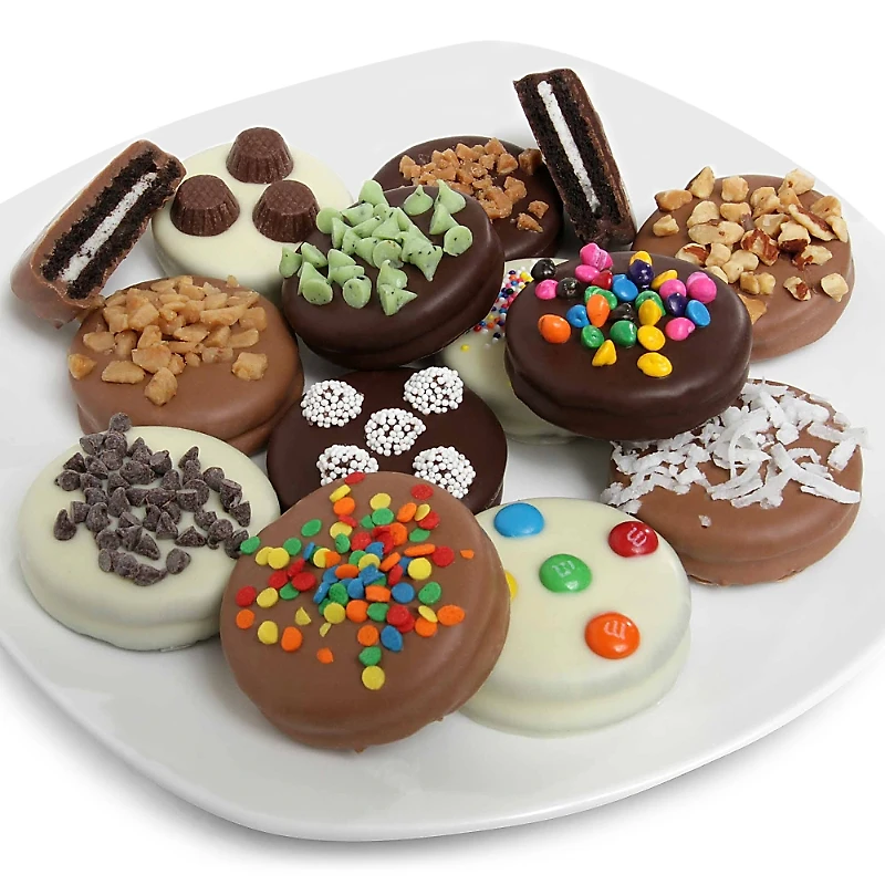 Chocolate Covered Company Ultimate Belgian Chocolate Sandwich Cookies, 12 Piece