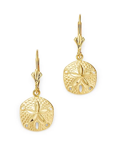 Bloomingdale's Fine Collection Sand Dollar Drop Earrings