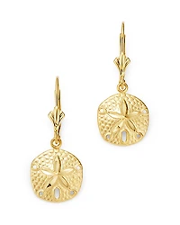 Bloomingdale's Fine Collection Sand Dollar Drop Earrings