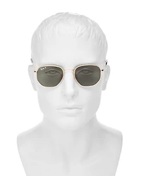 Icons Polarized Hexagonal Sunglasses, 51mm