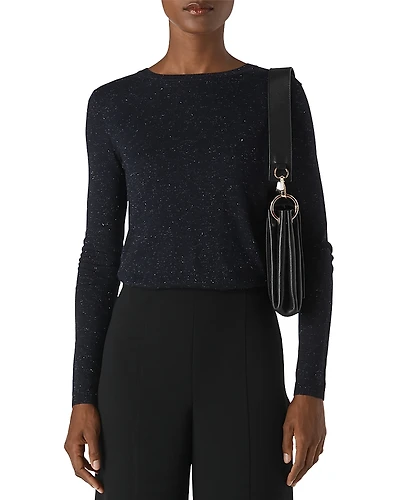 Whistles Annie Sparkle Knit Top