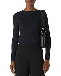 Whistles Annie Sparkle Knit Top