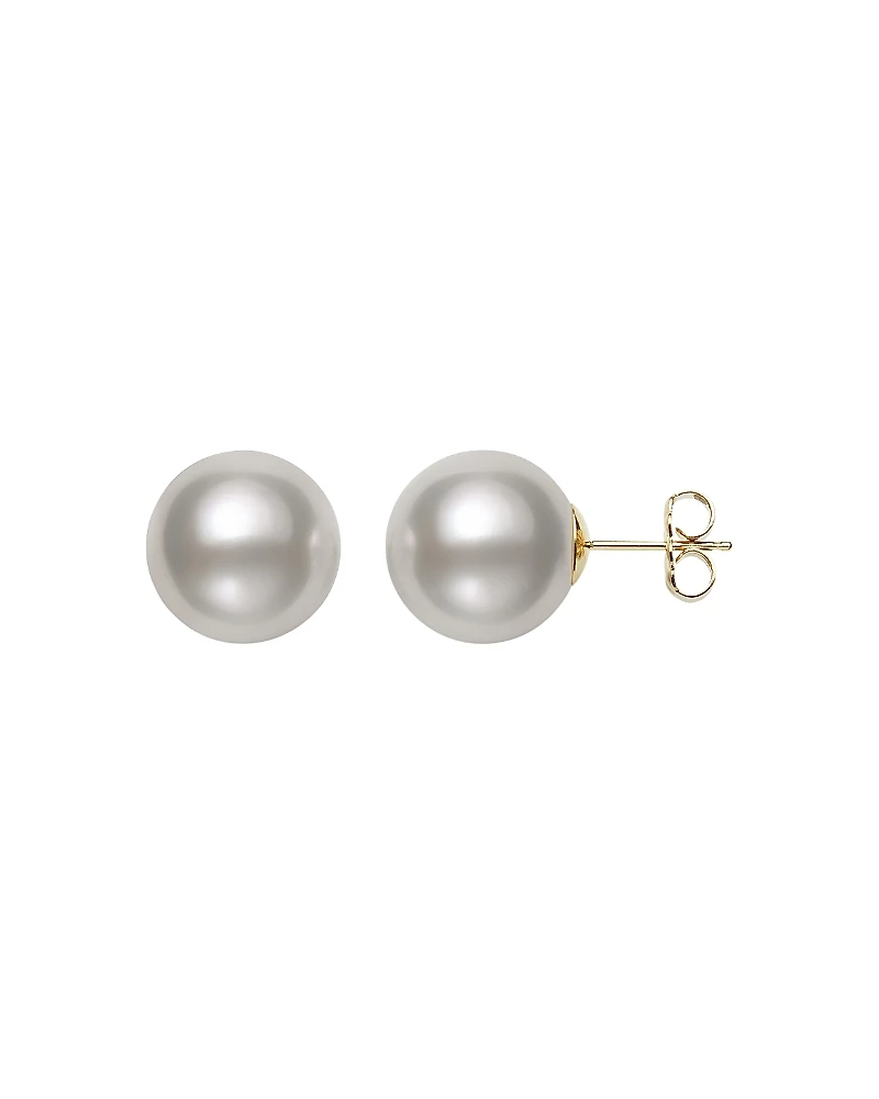 Bloomingdale's Fine Collection White South Sea Cultured Pearl Stud Earrings