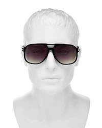 Raoul Brow Bar Aviator Sunglasses, 62mm