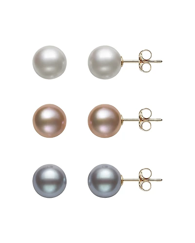 Bloomingdale's Fine Collection Cultured Freshwater Pearl Stud Earring Set