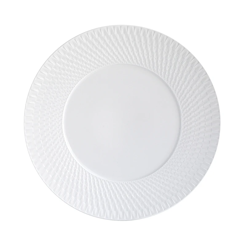 Bernardaud Twist White Collection Service Plate