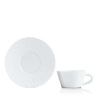Barnardaud Twist White Collection Tea Cup Saucer