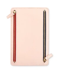 Leather RFID-Blocking Four Zip Organizer Travel Case